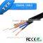 YYX Siamese cable RG6 with 2power conductor cu ccs al foil braid PVC shield