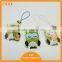 High quality custom laser cut printed acrylic keychain with silk Bow