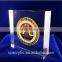 2015 fascinating transparent acrylic logo ice block