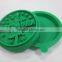 2015 eco-friendly custom Xmas Tree design silicone cookie stamp with wooden handle