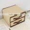 Cheap Collapsible Canvas Bedside Organizer Chest , Mini Treasure Chest Drawer Storage Box
