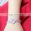 Rose gold plating CZ bracelets wedding style bridal bracelets