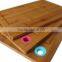 TFGJ007/Good Quality And Durable Bamboo Cutting Board With Silicon Hanging Hole