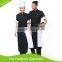 New design customized with good quality black double breasted chef jacket wholesale