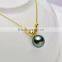 China factory sale cheap colorfull 18k gold pearl necklace