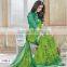 Glossy Cream Georgette Saree/party wear dresses online shopping .