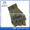Malaysia Factory Tactical Combat Leather Gloves Hard Black Fire Resistant Military