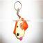 live animal lion shaped pvc keychain