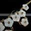 vintage white shell flower chunky choker fashion women statement necklace jewelry 2013 6390023