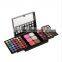 Fashion Beautiful Black Eye Shadow Box Case Custom 78 Slots Luxury Cosmetic Box