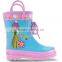 Kids Princess printed Rubber Rain Boots