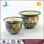 YSfp0009 Set of 2 handmade ceramic flower pot with round shape