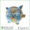 cheap coin box lovely design money patterns pig shaped ceramic animal piggy bank