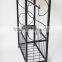 Scroll Design Metal Bathroom Table with Toilet Paper Holder