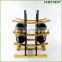 Curved bamboo designed wine stand wine rack Homex BSCI/Factory