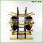 Bamboo 360 views kitchen wine rack in rows Homex BSCI/Factory