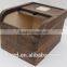 Simple design wooden rice box with burnning color