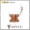 TIANHOO Genuine Leather Key Chain Holder/Wrap Winder for Earphone