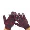 red palm Cotton safety gloves working gloves safety gloves work gloves knitted gloves, industrial gloves, garden gloves