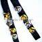 New year trendy silver and gold big bell handmade ribbon bracelet