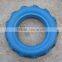 3.5-6 blue color pu foam tyre for hand trolley, wheel barrow