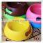 Colorful non-slip pet plastic bowl for sale/pet double plastic bowl/custom logo plastic pet bowl cheap pet products Manufacture