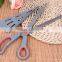 2016 Multifunctional stainless steel pizza scissors with rubber soft tpr handle /rubber scissors