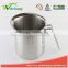 WCJ520 Top rated New design Kitchen Measuring cup, stainless steel milk cup silver 18/8
