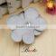 Decorative handmade beige leather flower for shoes