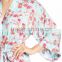 Satin Floral Robes Women Fashion Long Sleeve Floral Print Robes for Ladies Pajamas Sleepwear Wholesale Bridesmaid Robes