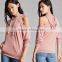 Super Soft High Quality Flench Terry Knit Hoodies Sexy New Fashion One Shoulder Design Solid Blank Oversized Hoodie With Pocket
