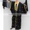 Latest Abaya Designs 2015 Gold Embroidered Black Abaya HSD1501