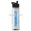 USA Made 32 oz Transparent Sports Bottle With Flip Straw Lid - BPA/BPS-free, FDA compliant and comes with your logo