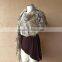Blanket Scarf Style of Warm Shawl, Large Shawl, Beige Shawl Hand Knit for Women with Black, Ivory Off White, Taupe Shawl, Fring