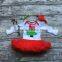 baby girls Christmas tutu romper infant baby girls Christmas tree cotton rompers with red chiffon tutu with accessories
