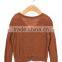 High Quality Brown Color Button Closured Baby Girl Wool Cardigan