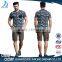 Apparel factory fashion design army green micro cheap chino six pockets sports short pants