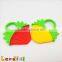 Food Grade Delicious Fruit Feeding Silicone Finger Teether Baby Pacifier Ring