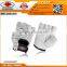 Leather Half finger gloves Mesh Back wheel chair gloves