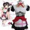 Rose Team-Love Live! School Idol Project Yazawa Niko Maid Anime Sexy Halloween Carnival Costumes