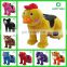 coin operated battery motorized plush riding 2016 zoo animal scooter four wheeler electric animal ride for mall amusement park