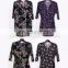 Oem service custom top new design flower xxxxl fat women clothing plus size blouse