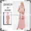 OEM service custom muslim dress 2016 latest fashion lace design baju kurung modern