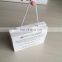 High-end nice quality white clear shoe box with handle