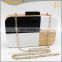 Trendy Mixed color Clutch Bag Fashion Box Clear Acrylic Evening Bag