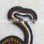 High quality embroidery patch tiger applique