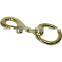 Solid Brass swivel Round eye bolt snap hook for handbag dog leash