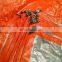 60x60ft size gray orange HDPE material plastic tarpaulin