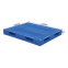 Double faced four way entry plastic pallet for forklift and stacking