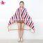Flannel Fleece & Shu Velveteen 2 in 1 Portable Stripes Printed Elegant Custom Snuggie 100% Polyester Fleece Weighted Blanket